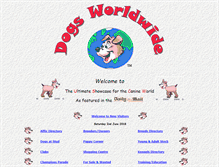 Tablet Screenshot of dogsworldwide.com